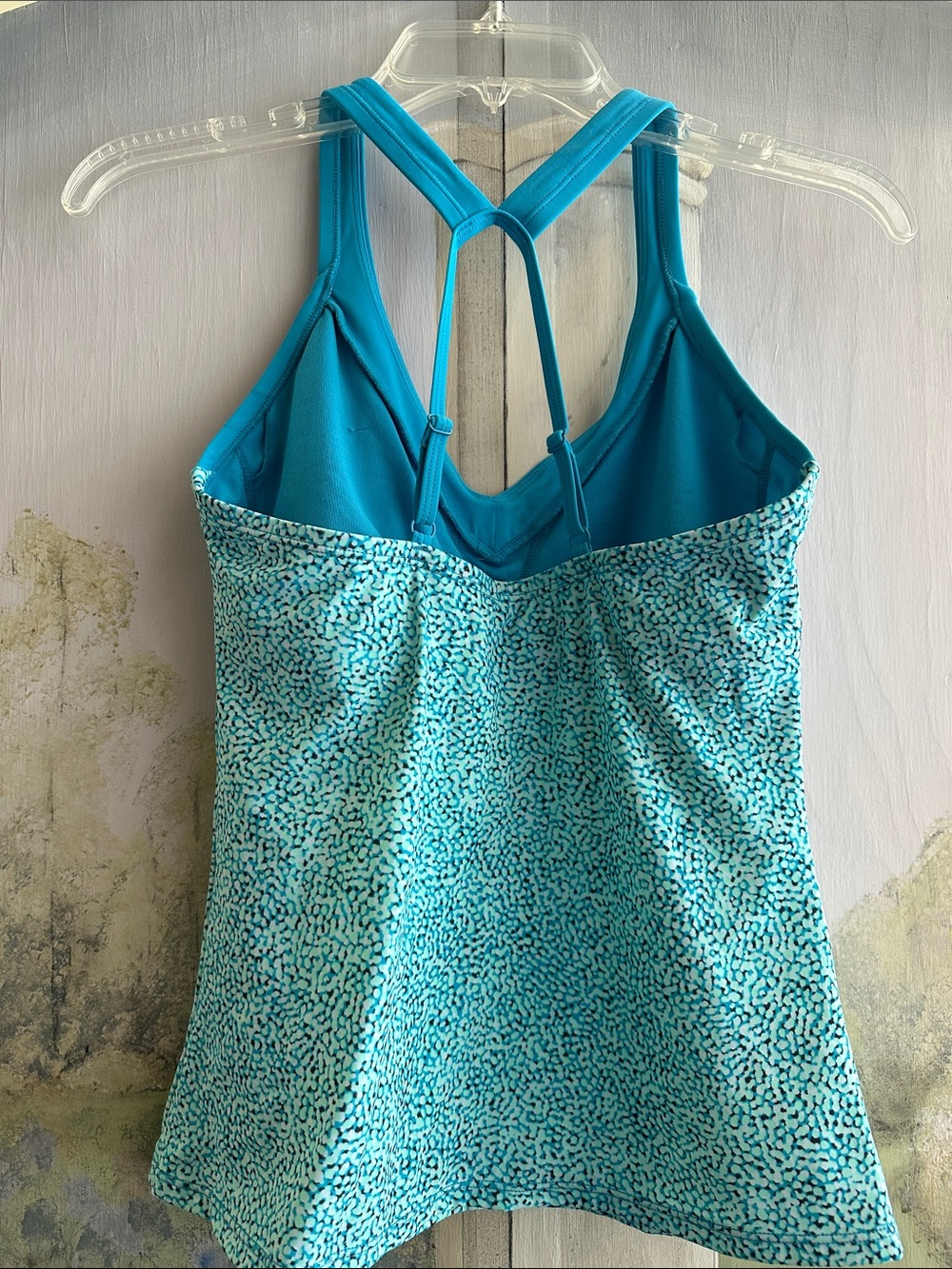 Nike Blue Patterned Racerback Tank Top - Picture 2 of 3